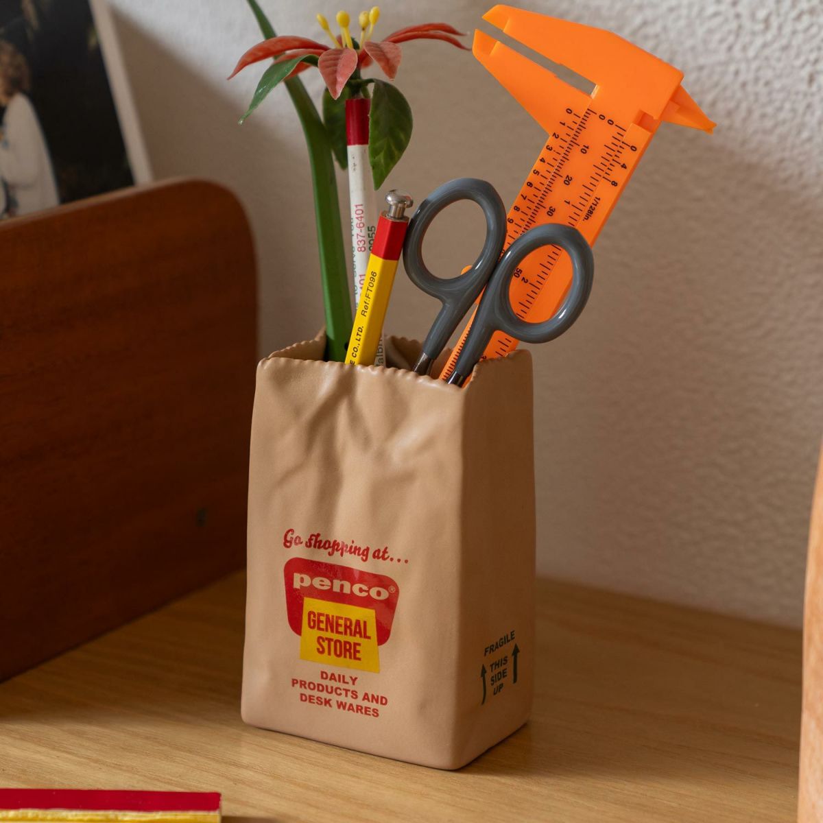 Brown Bag Pen Stand