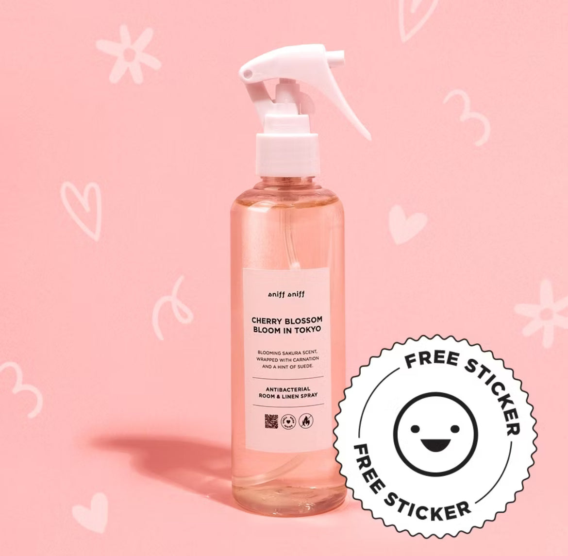 Antibacterial Room and Linen Spray Cherry Blossom Bloom in Tokyo