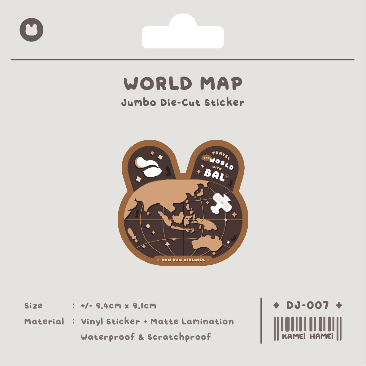 Kamei Sticker Vinyl Die Cut Matte