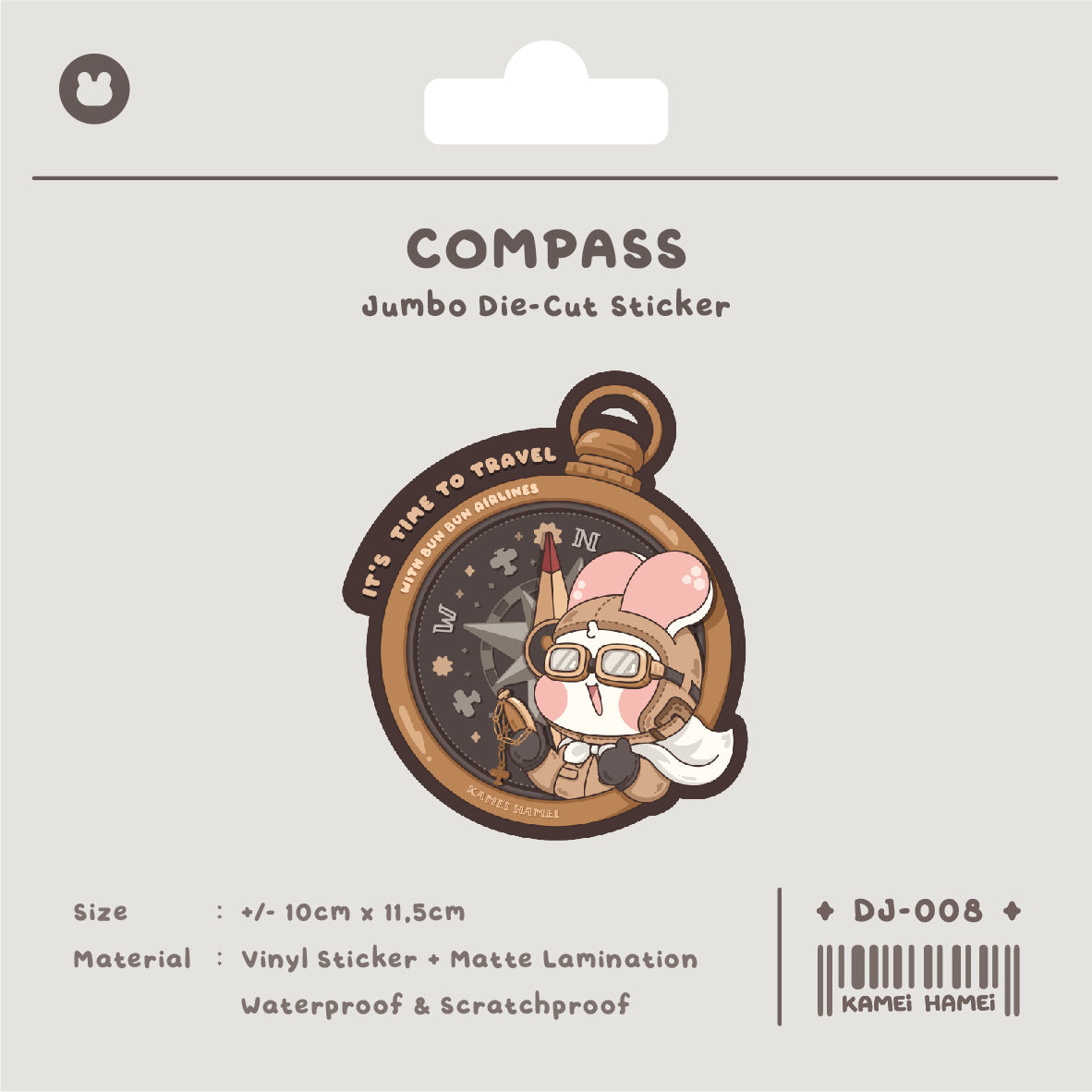 Kamei Sticker Vinyl Die Cut Matte