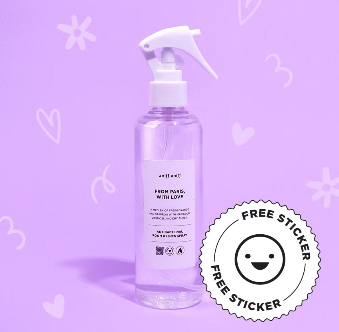 Antibacterial Room and Linen Spray From Paris with Love