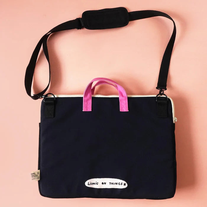 Screen and Green Laptop Bag