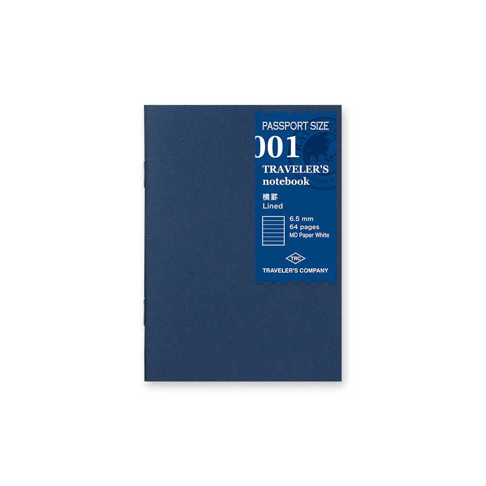 001 Lined Notebook (Passport Size) Refill