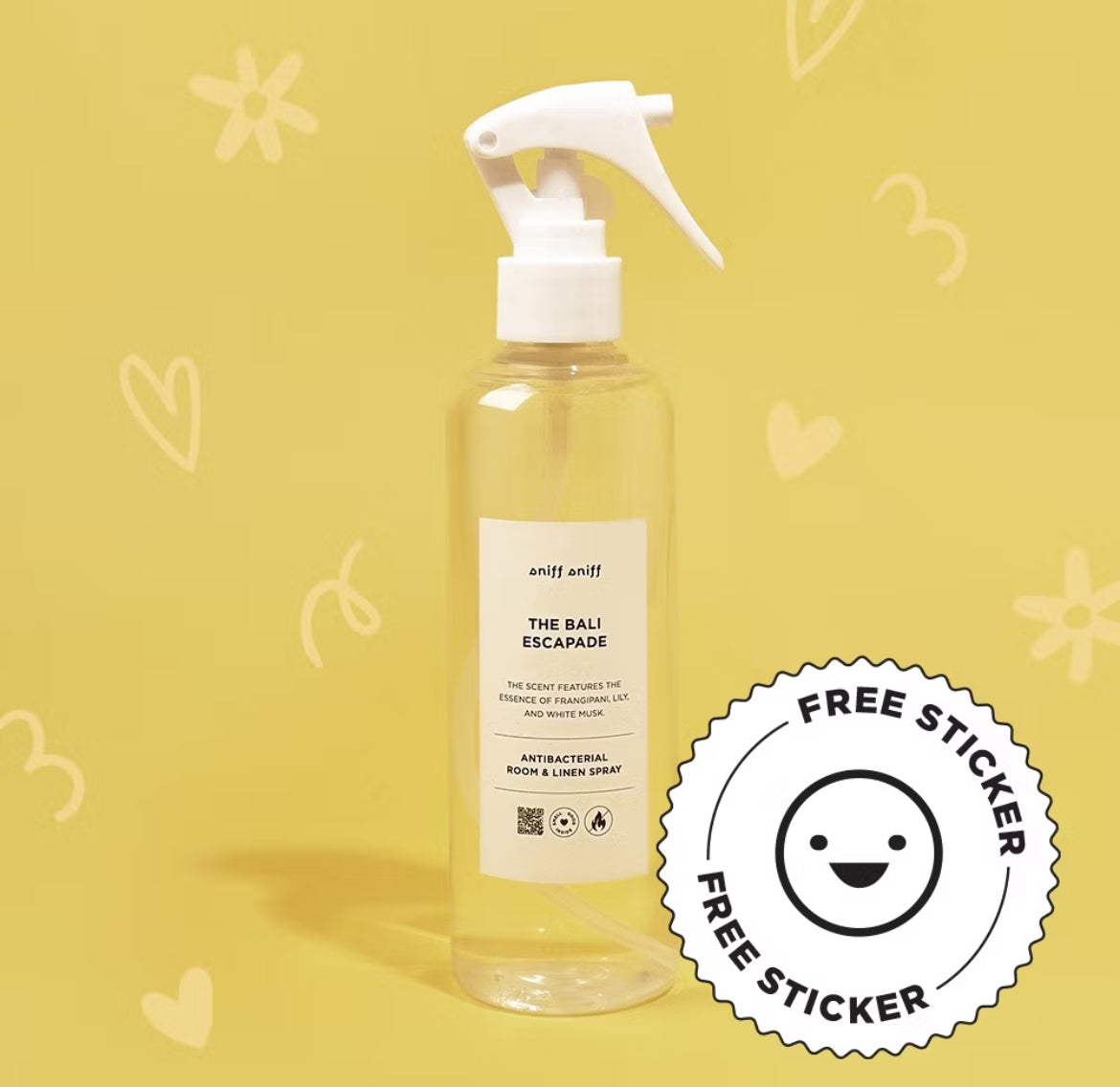 Antibacterial Room and Linen Spray The Bali Escapade