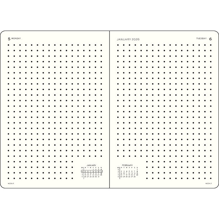 Daily Planner Dotted Medium (A5) 2026