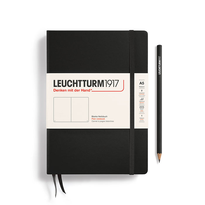 Notebook Medium (A5), Hardcover, 251 numbered pages PLAIN