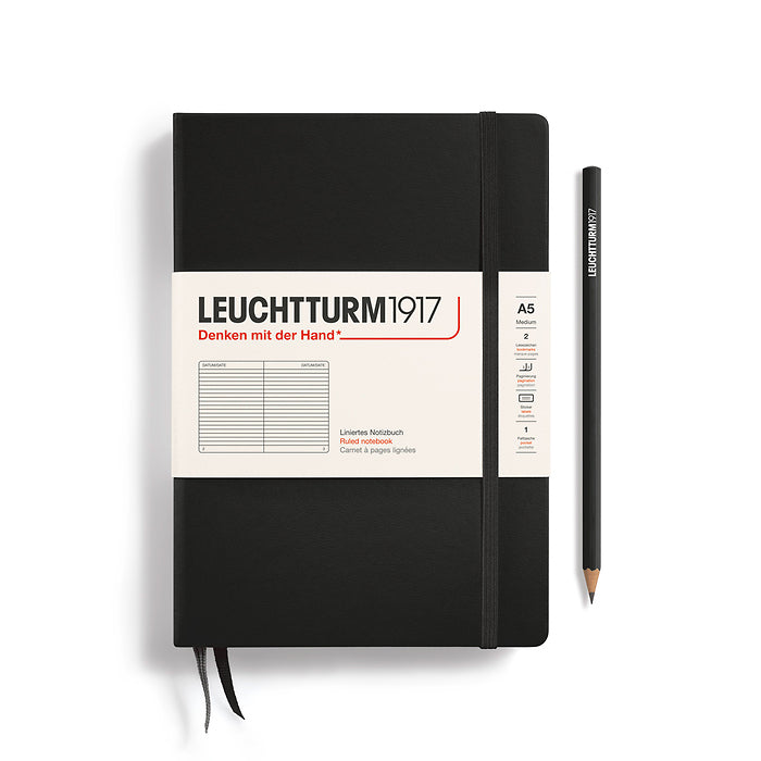 Notebook Medium (A5), Hardcover, 251 numbered pages RULED