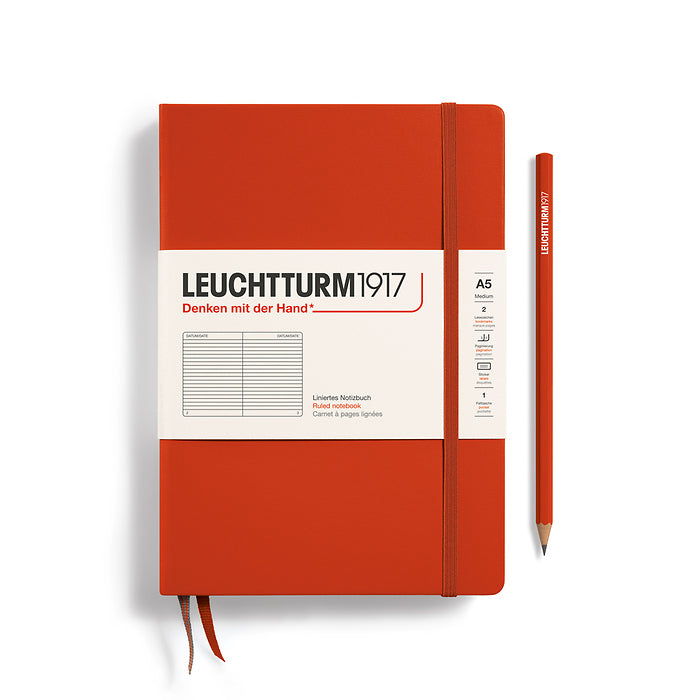 Notebook Medium (A5), Hardcover, 251 numbered pages RULED