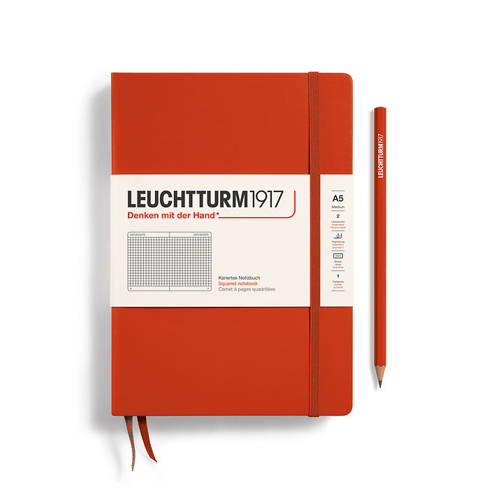 Notebook Medium (A5), Hardcover, 251 numbered pages SQUARED