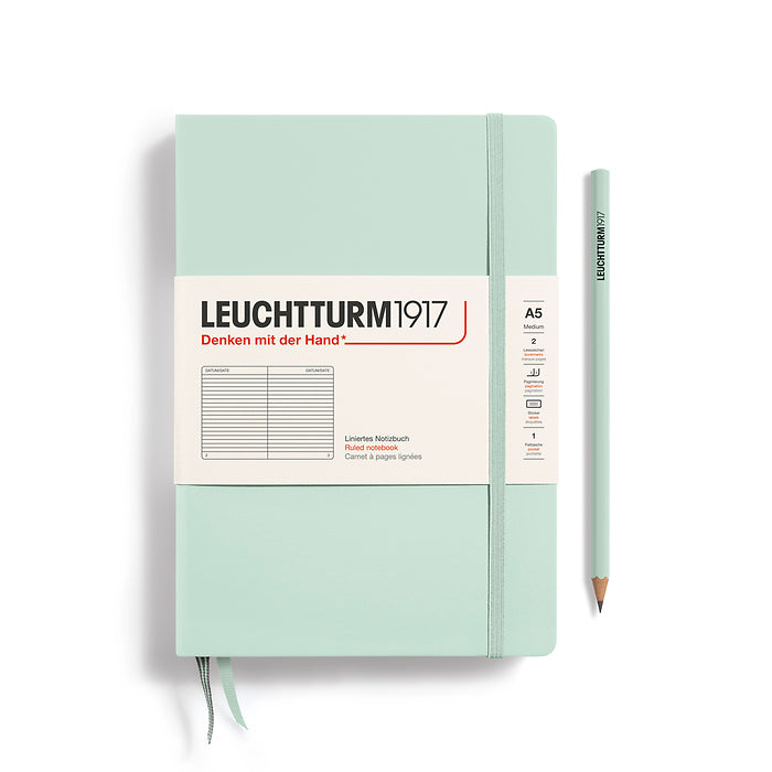 Notebook Medium (A5), Hardcover, 251 numbered pages RULED
