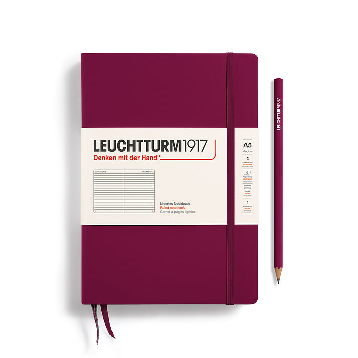 Notebook Medium (A5), Hardcover, 251 numbered pages RULED