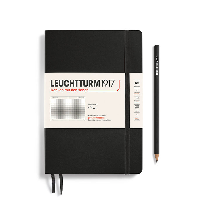 Notebook Medium (A5), Softcover, 123 numbered pages