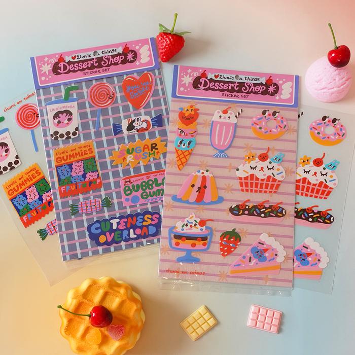 Dessert Shop Transparent Sticker Set