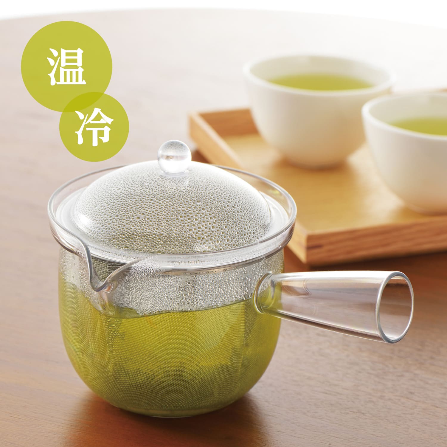 AKEBONO Clear Teapot with Stainless Steel Strainer - Polly Indonesia