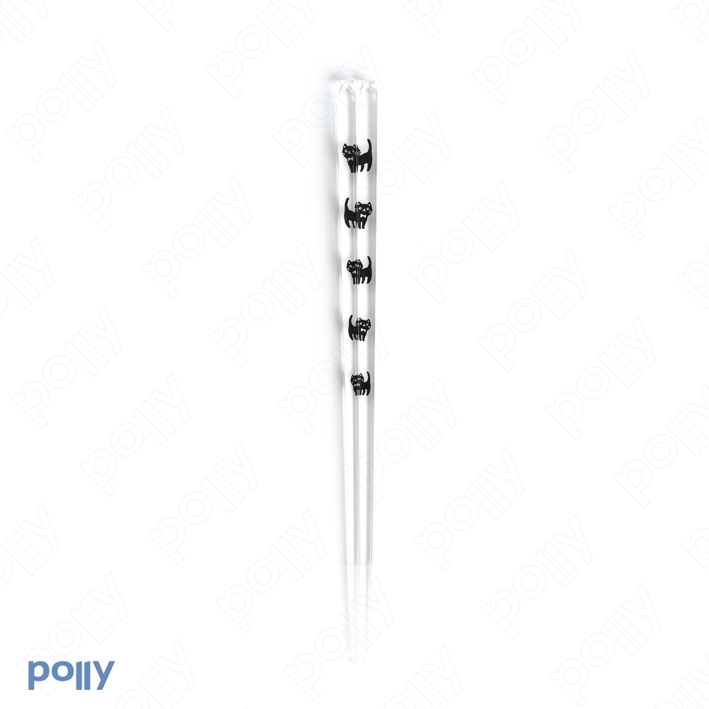 AOBA Clear Cat Chopstick - Polly Indonesia