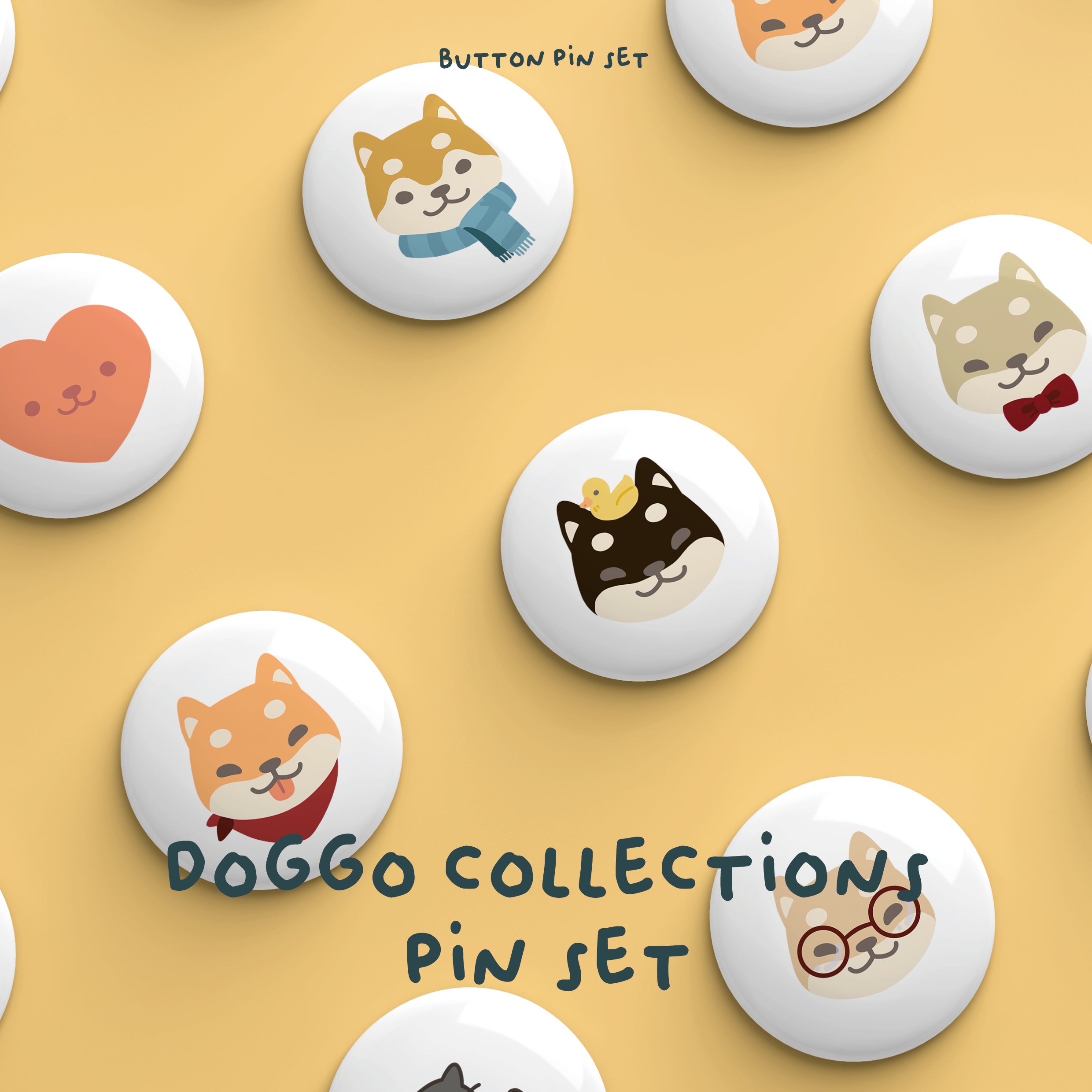 Pin Set Doggo Collections