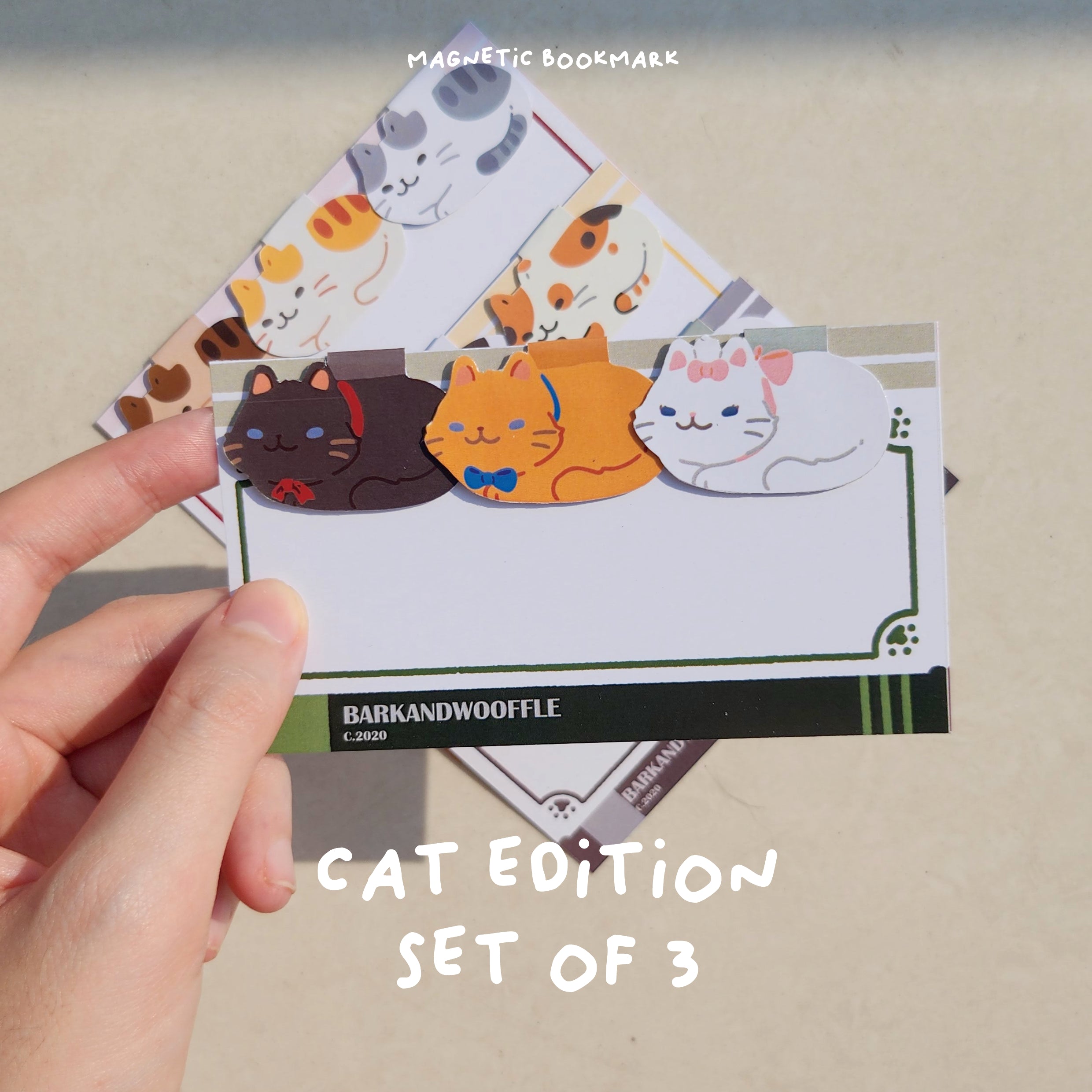 Magnetic Bookmark Cats Edition (Set of 3)