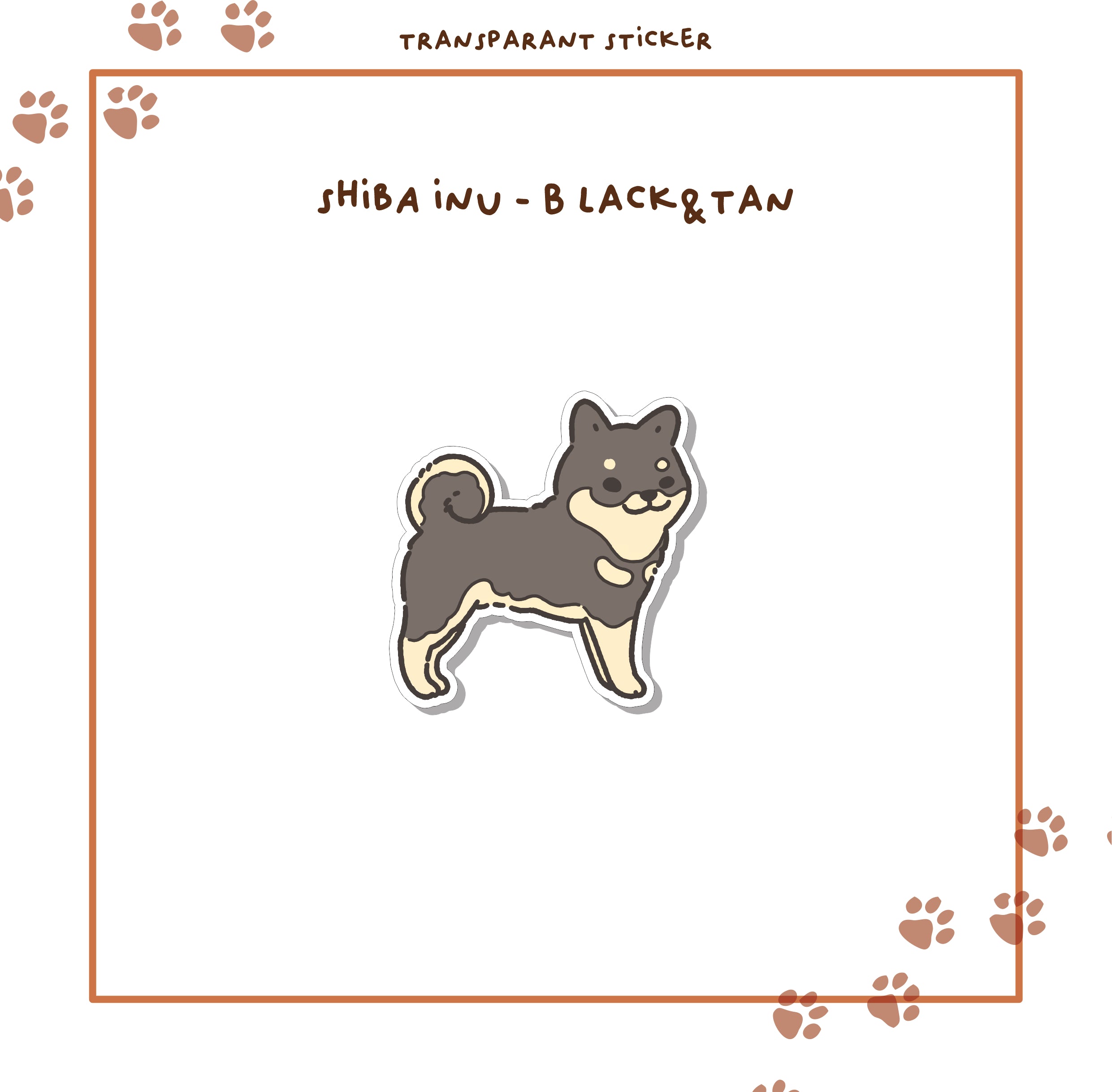 Die Cut Transparant Stickers Dog Edition