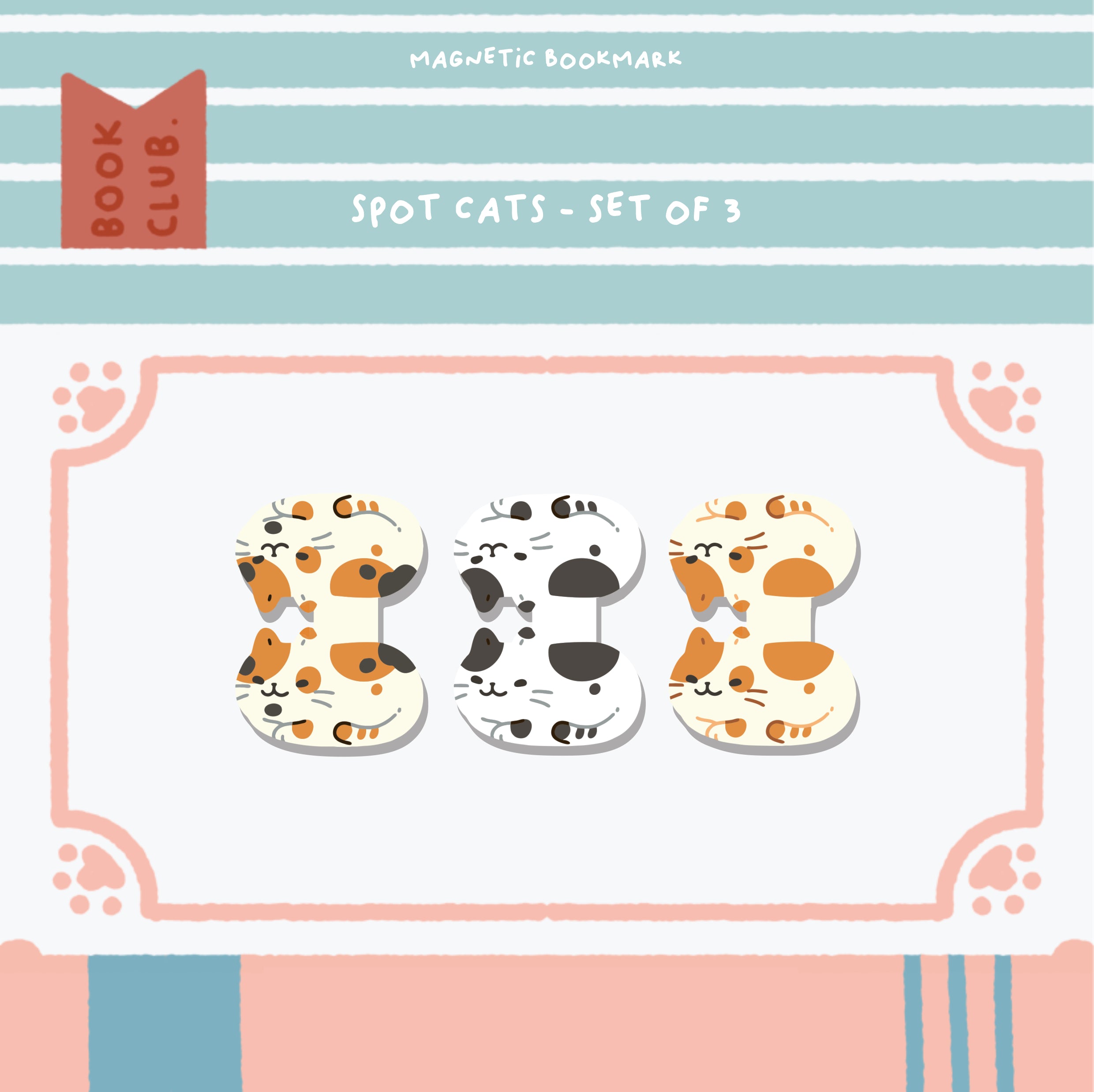 Magnetic Bookmark Cats Edition (Set of 3)