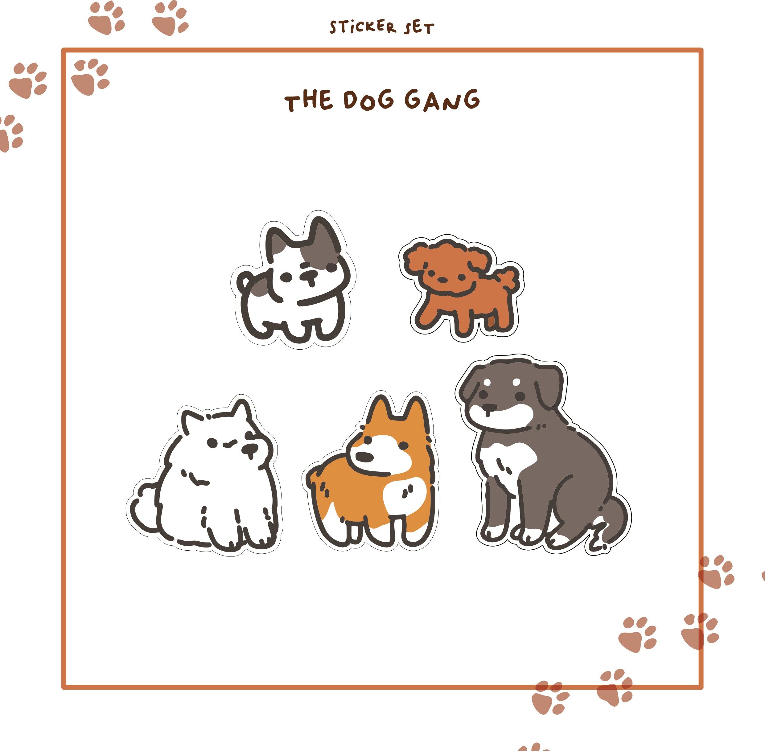 Sticker Set Dog Collections