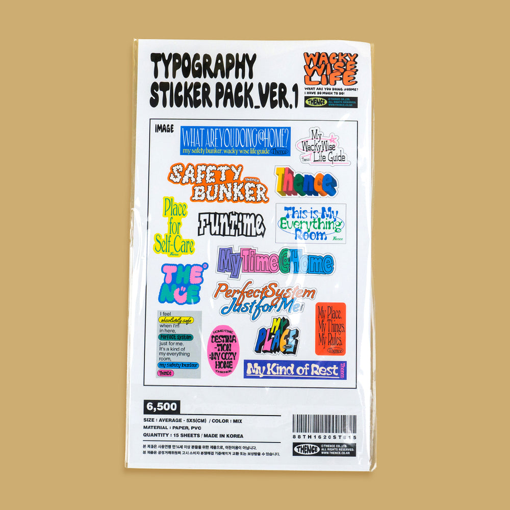 THENCE Typography Sticker Pack - Polly Indonesia