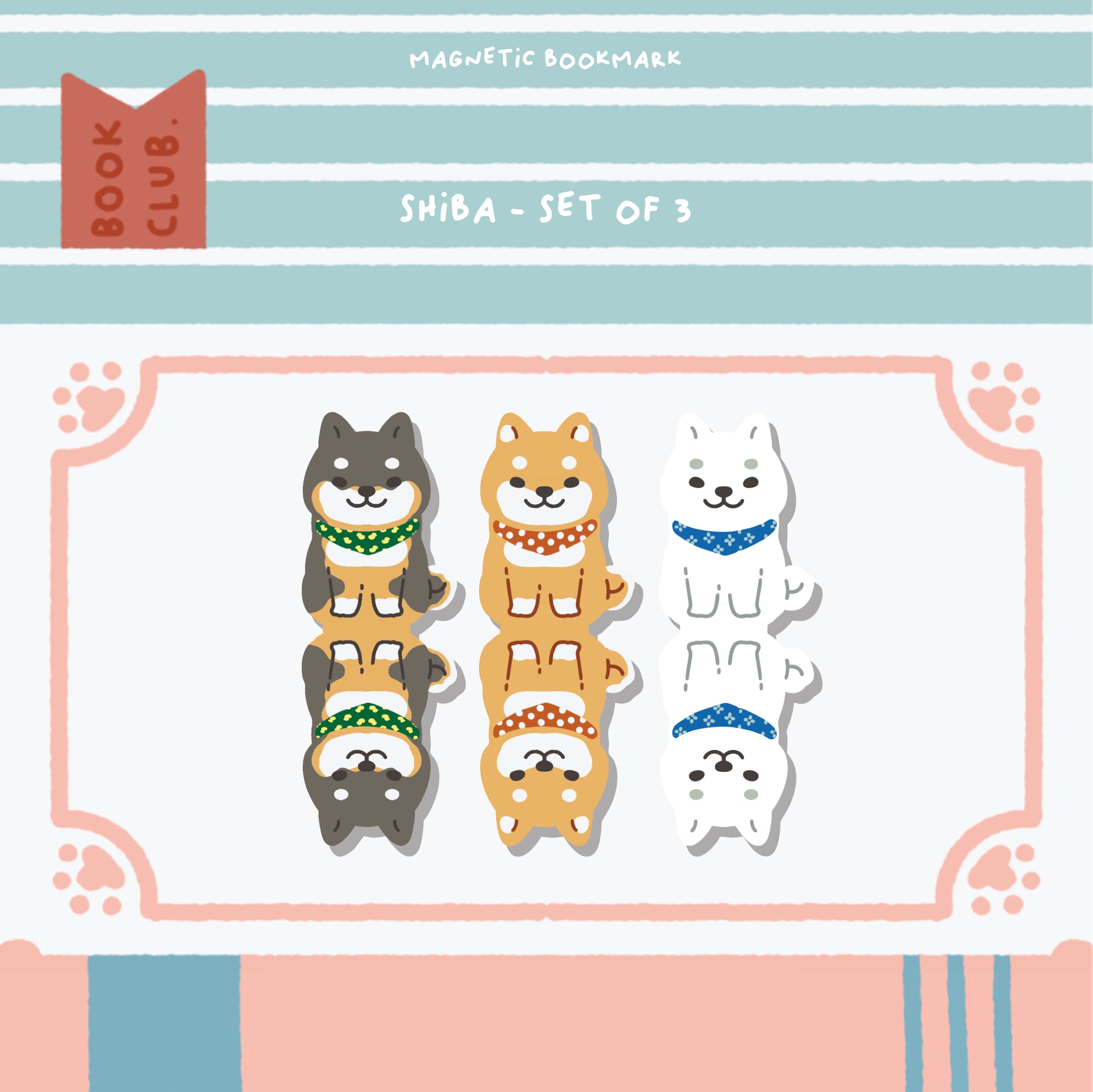 Magnetic Bookmark Dogs Edition (Set of 3)