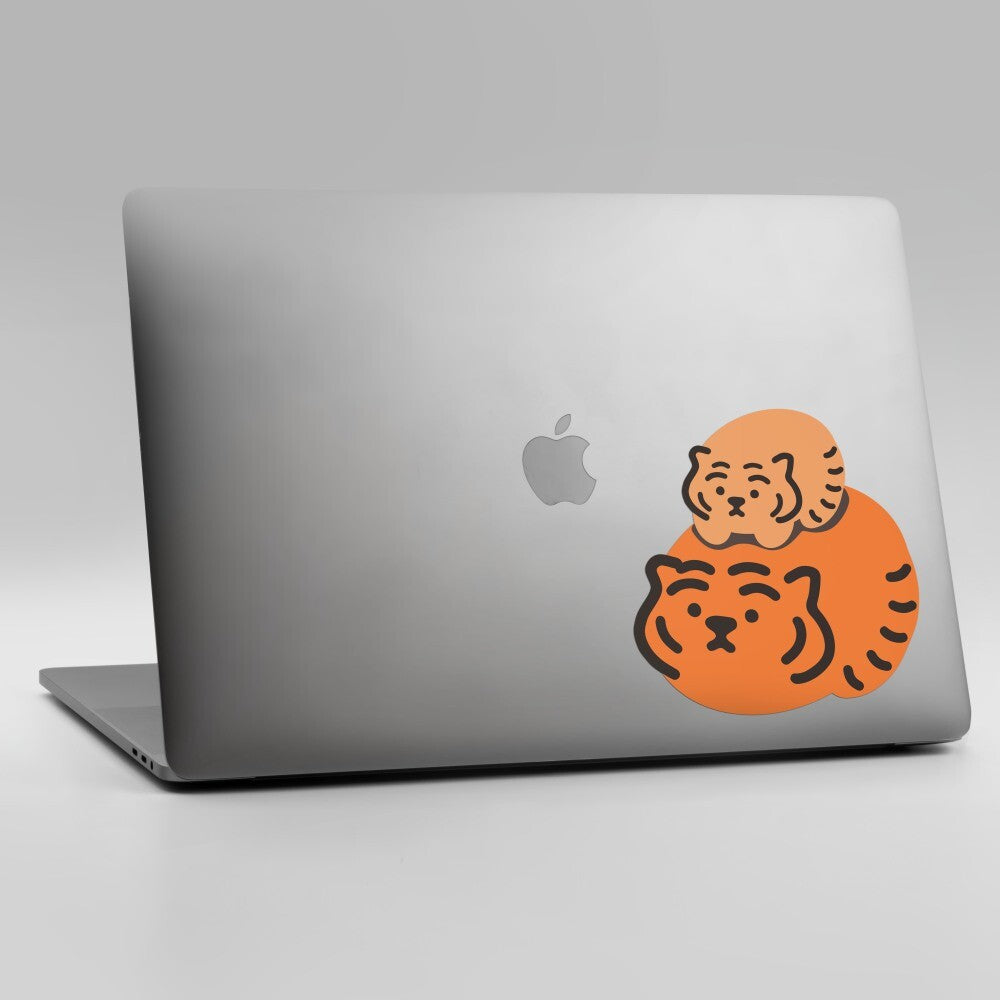 Bread Double Tiger Big Removable Sticker