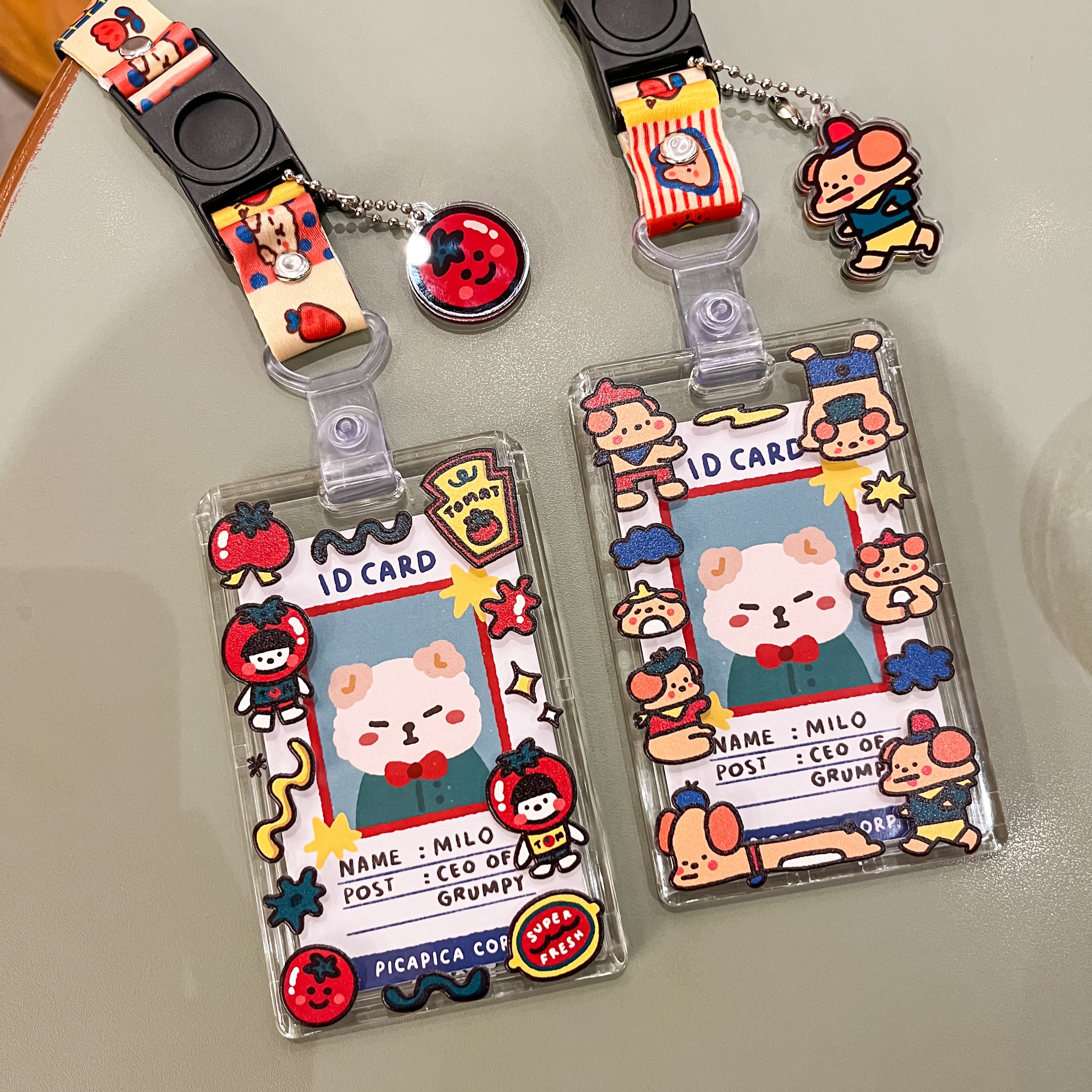 ID Card with Acrylic Charm