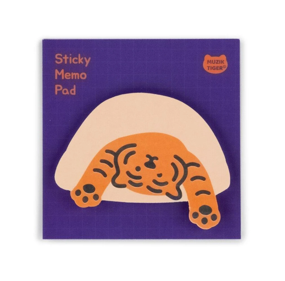 Cozy Tiger Sticky Memo Pad