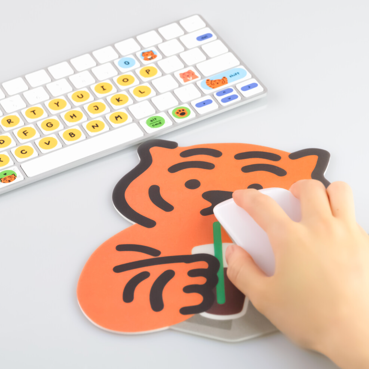 Cafe Study Tiger Pvc Mouse Pad