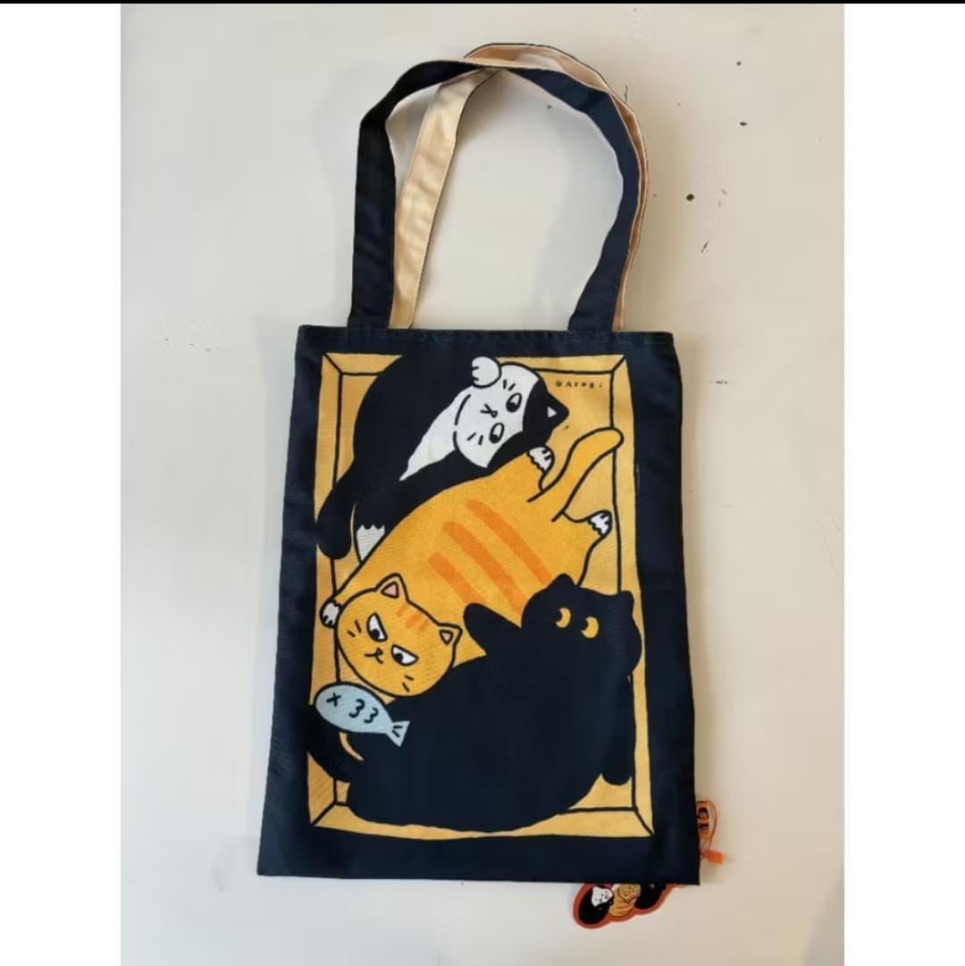 Asobi - Reversible Bag Trio Cats