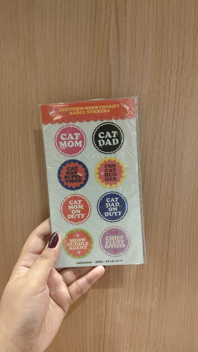 Meowthority Badge Sticker