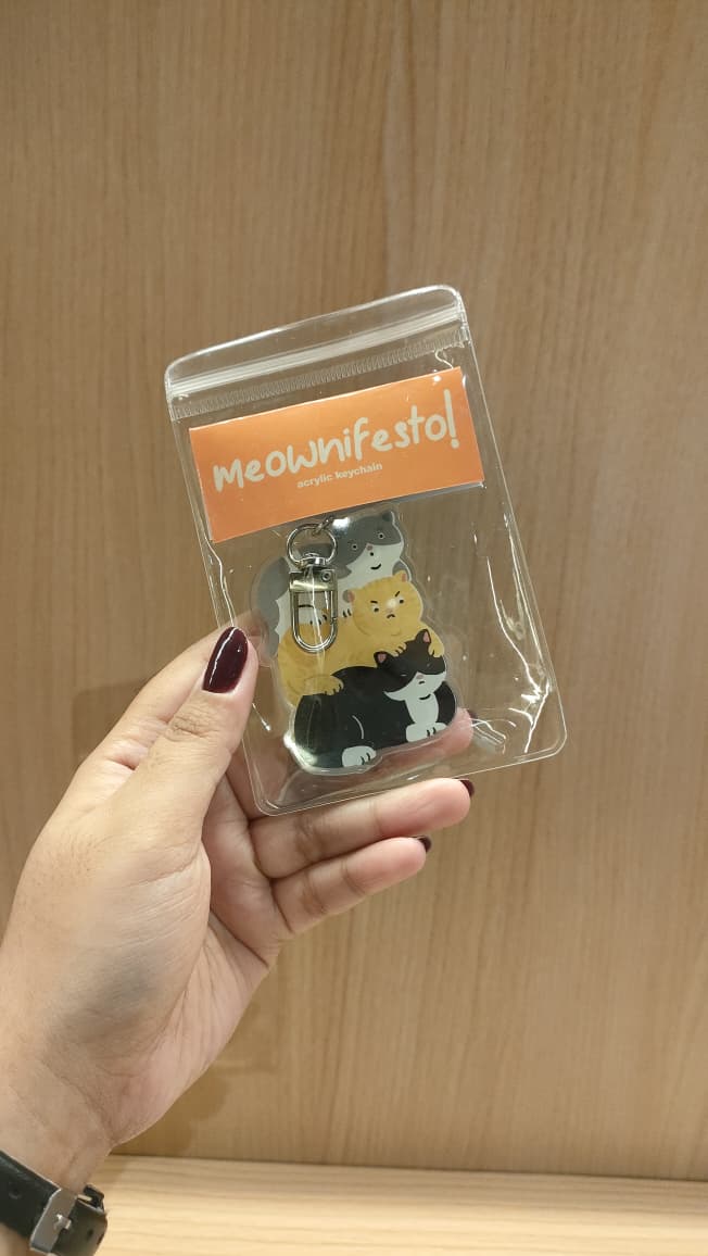 Meownifesto Keychain