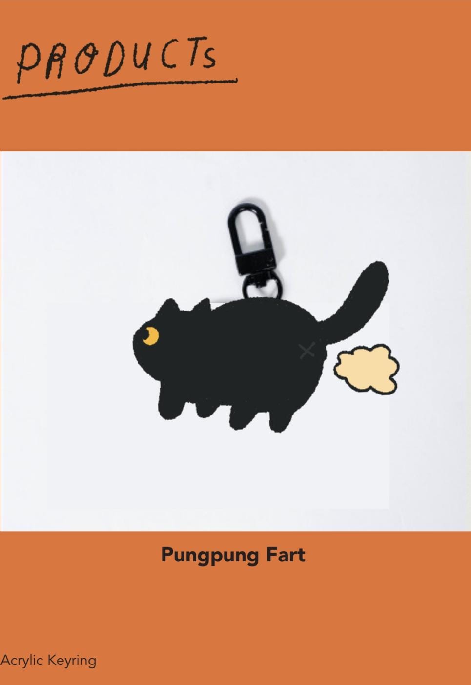 Acrylic Keyring Cat Series