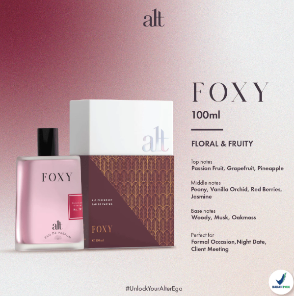 Alt Perfumery Foxy 100ml Eau De Parfum