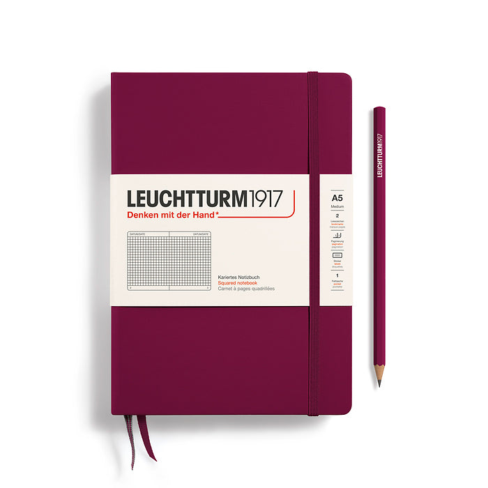 Notebook Medium (A5), Hardcover, 251 numbered pages SQUARED