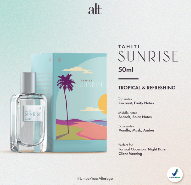 ALT Perfumery Tahiti Sunrise 50ml Eau De Parfum
