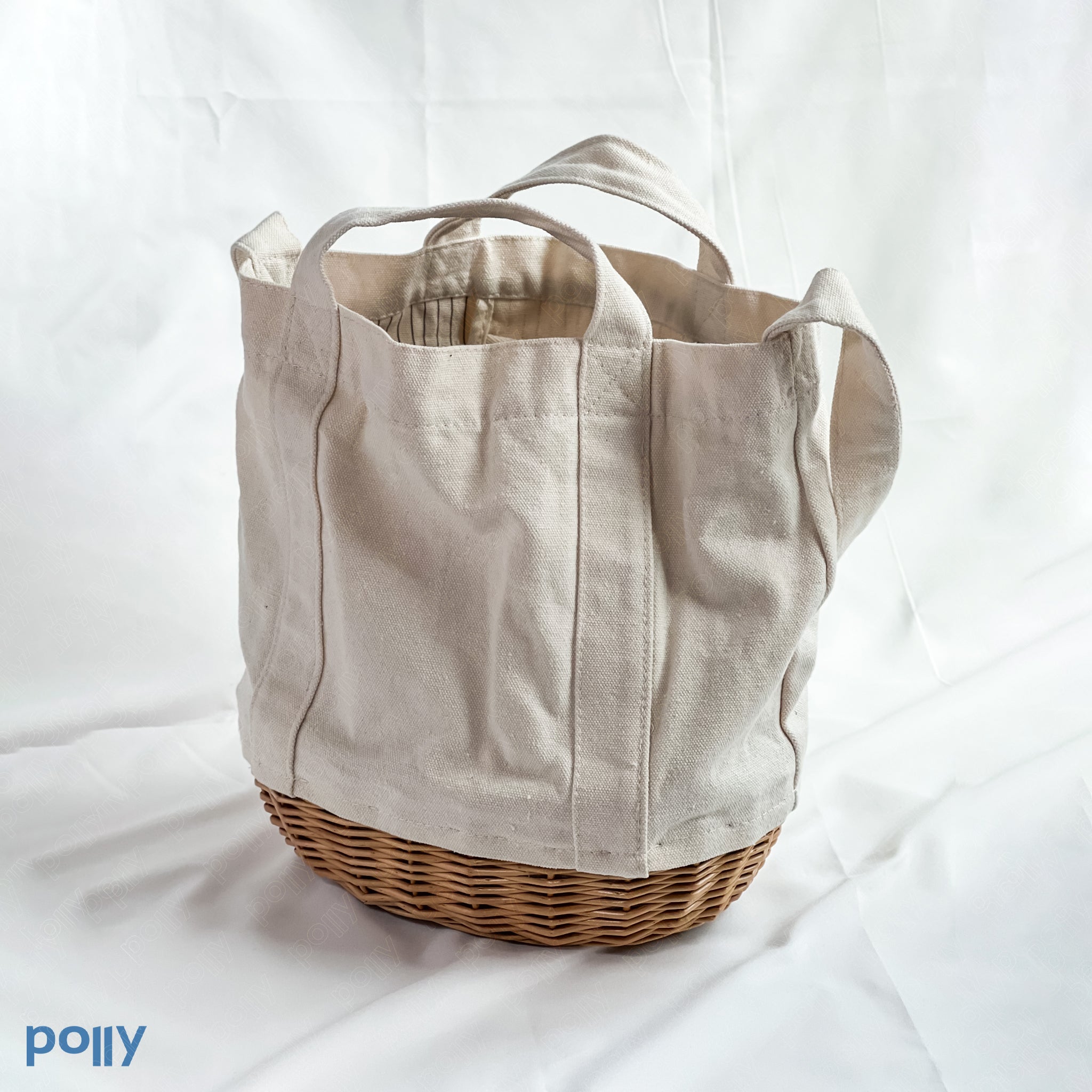 Canvas Basket Bag