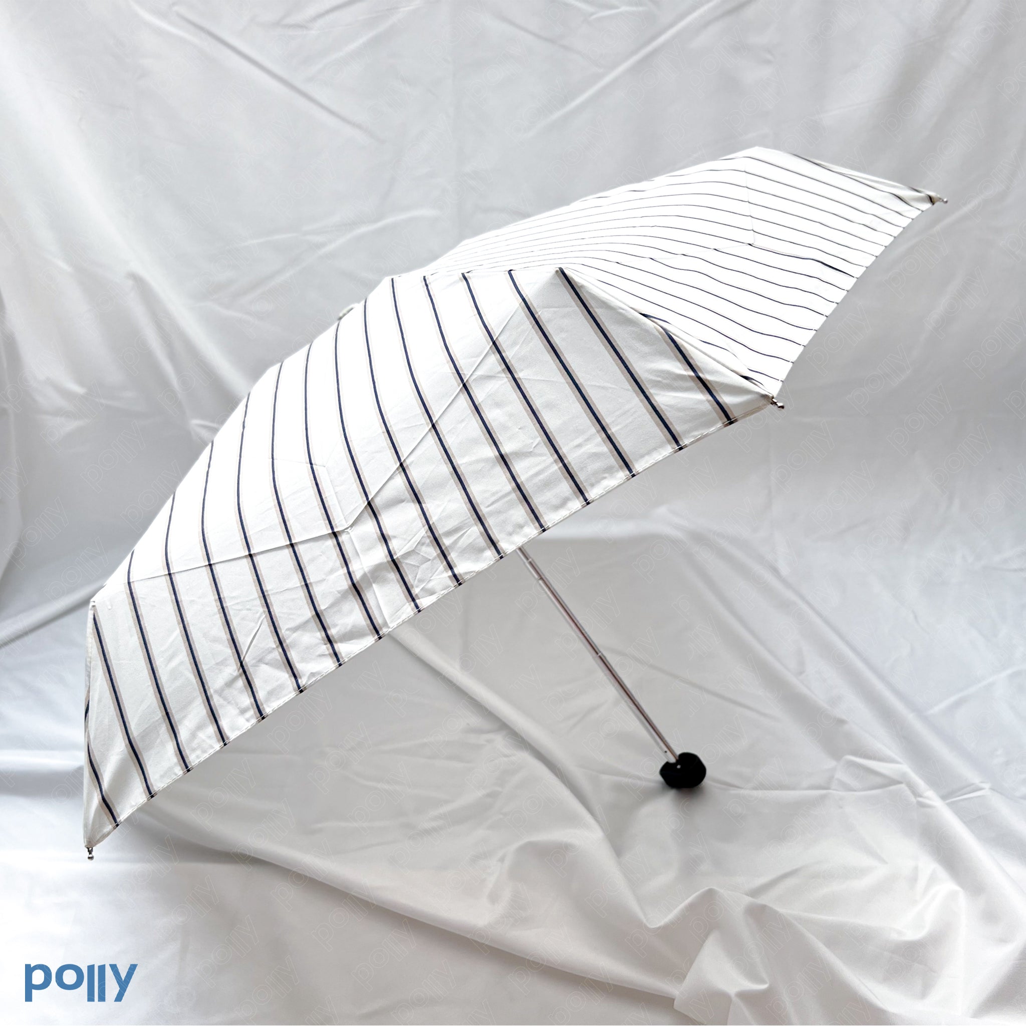 BECAUSE Mini Folding Umbrella in Ivy Stripes - Polly Indonesia