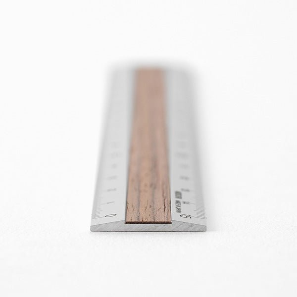 MIDORI Aluminum and Wood Ruler 15 cm - Polly Indonesia