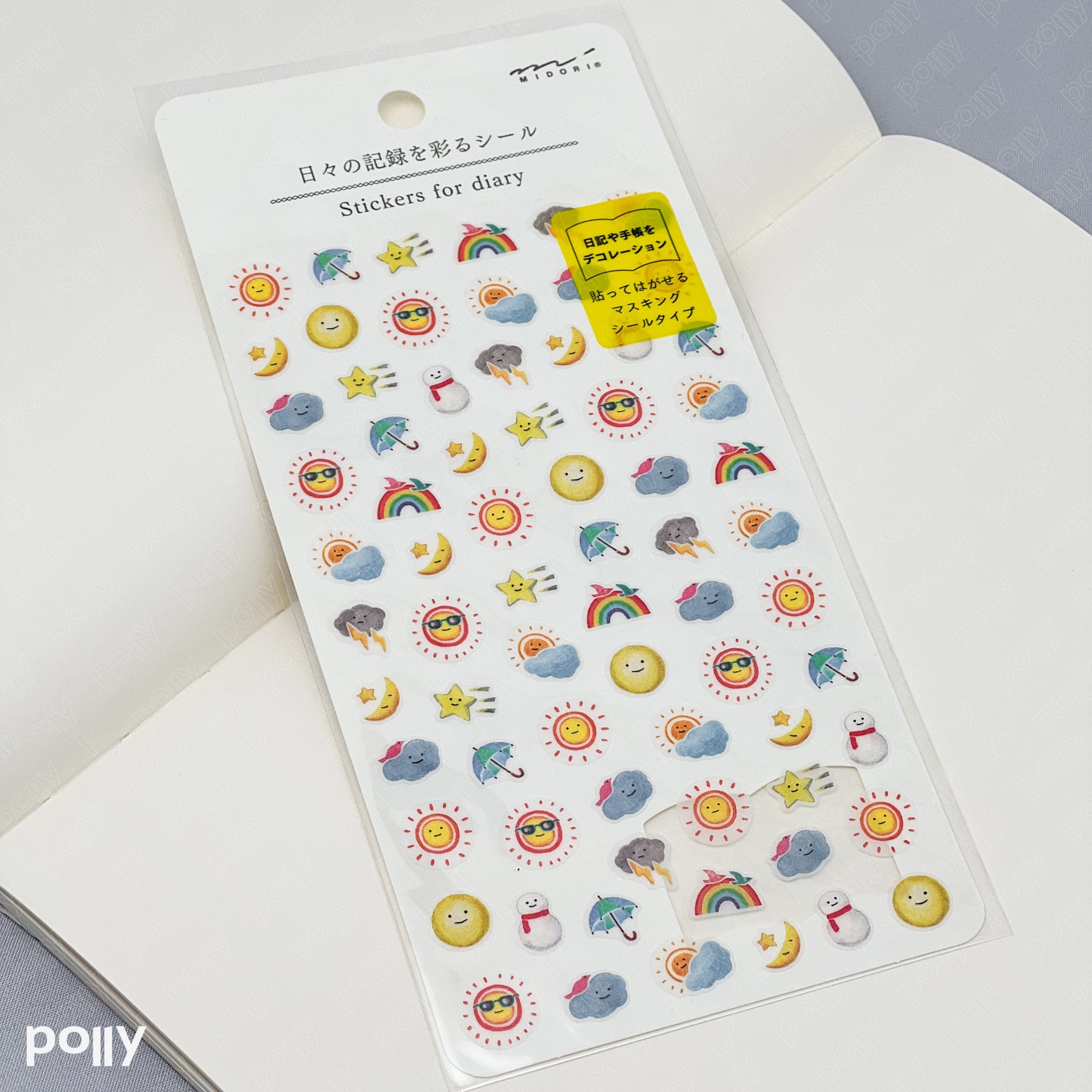 MIDORI Weather Sticker - Polly Indonesia