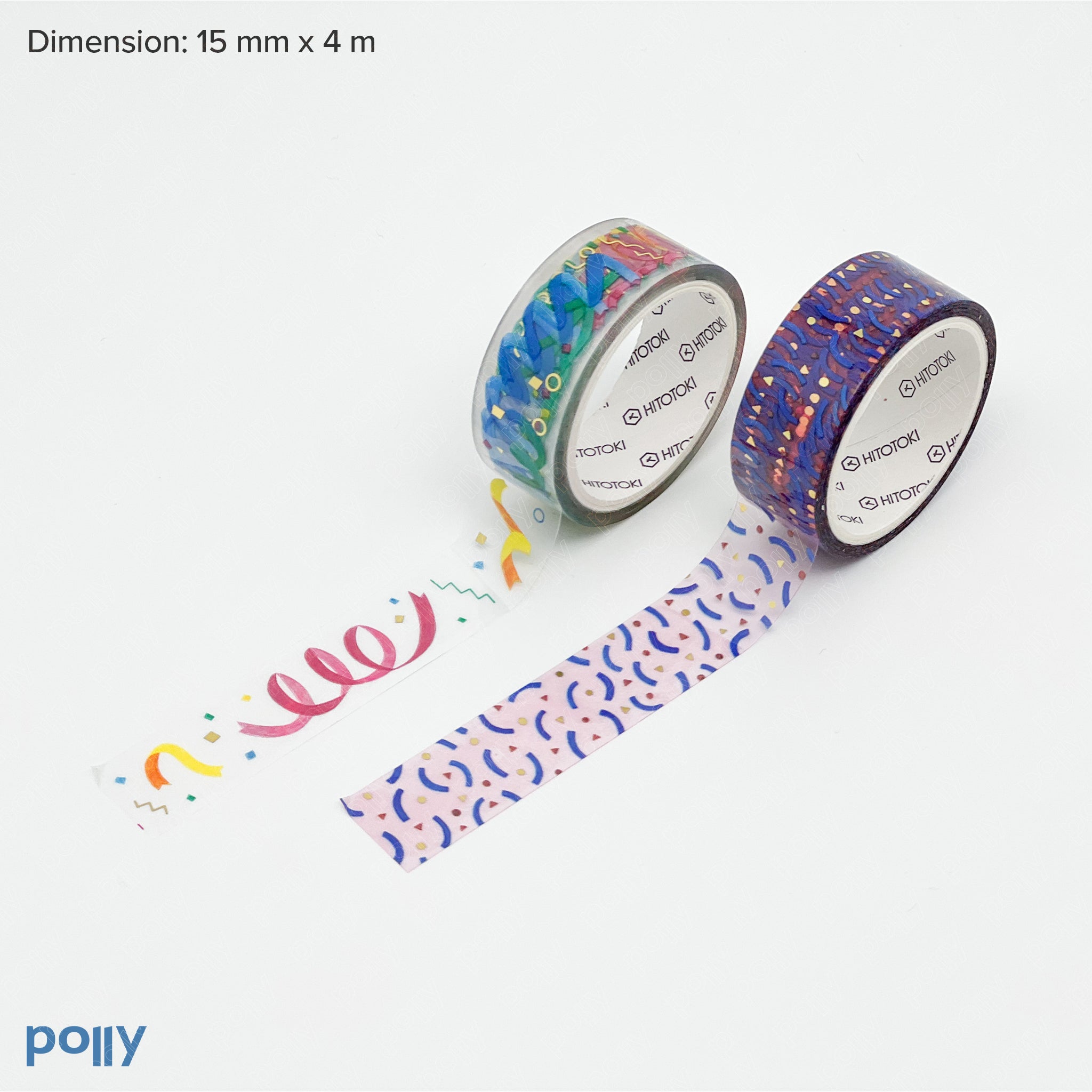 SODA Transparent Washi Tape 15 mm - Polly Indonesia