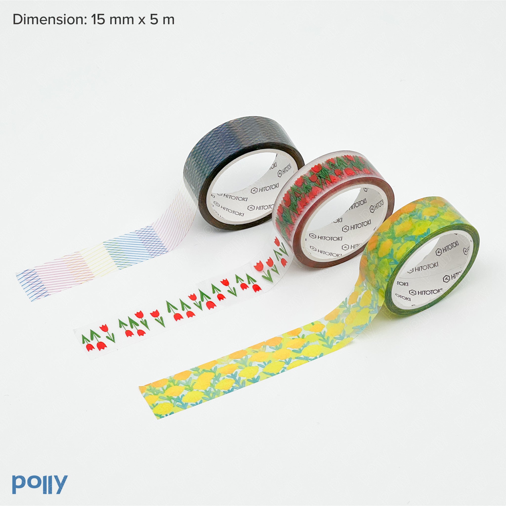 SODA Transparent Washi Tape 15 mm - Polly Indonesia