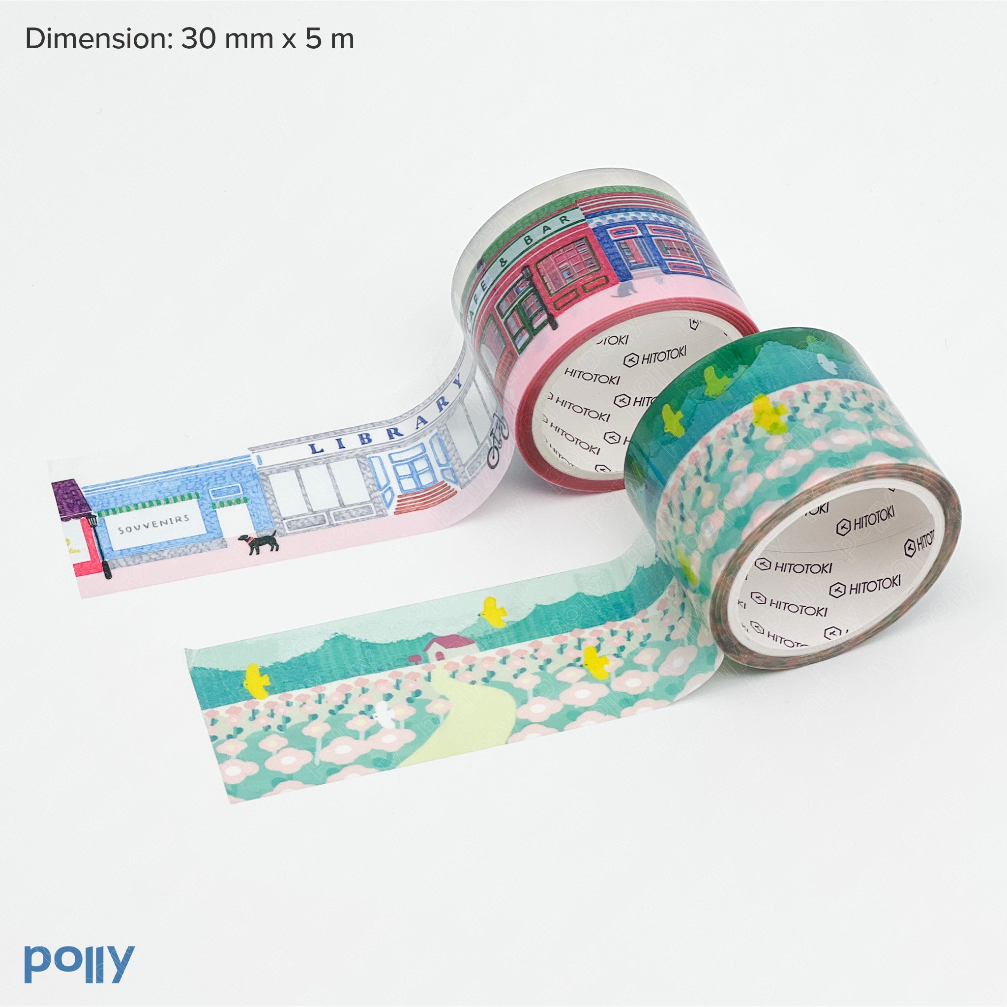 SODA Transparent Washi Tape 30 mm - Polly Indonesia